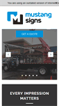Mobile Screenshot of mustangsigns.com